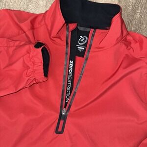 Zero Restriction Tour Series Power Torque Full Zip Watson Windshirt Men's XL Red